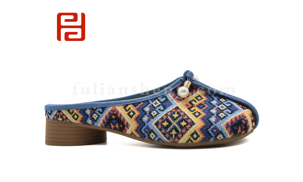福連升夏季女鞋中國風漢唐風韻民族風拖鞋女鞋
