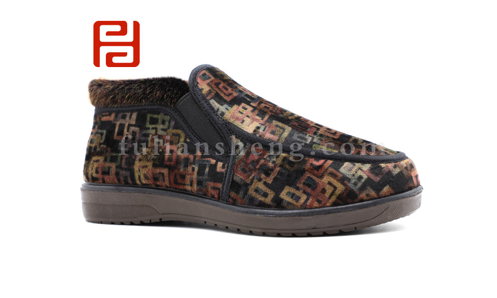 福連升冬季新款休閑生活女鞋老北京布鞋舒適休閑養(yǎng)生鞋