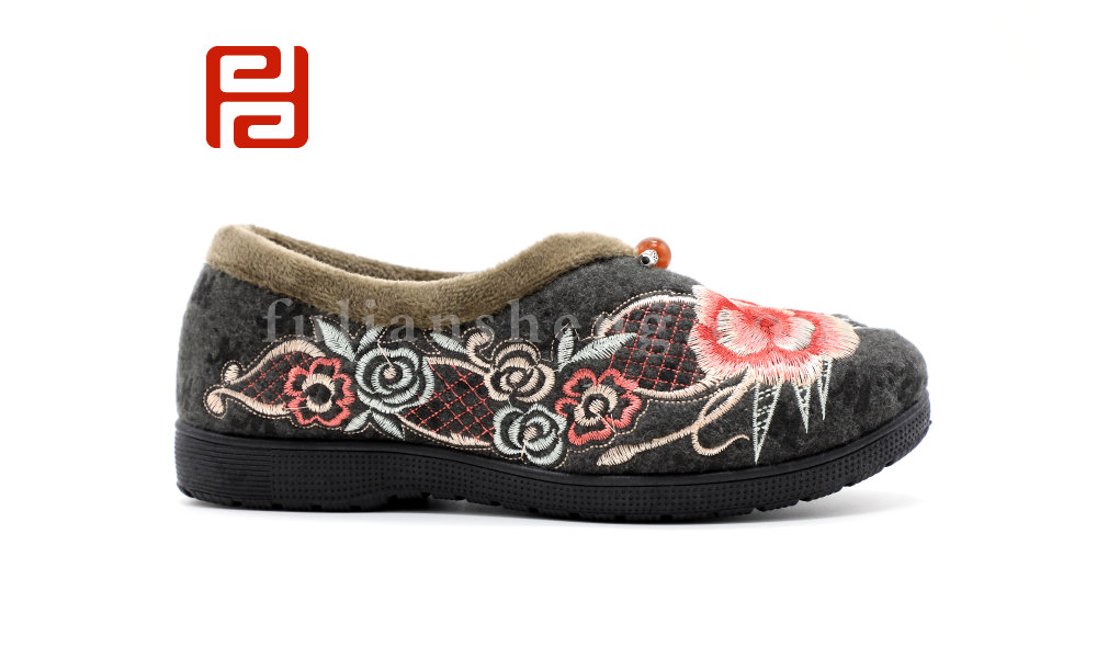 福連升冬季新款中國風(fēng)尚老北京布鞋漢唐風(fēng)韻漢舞鞋