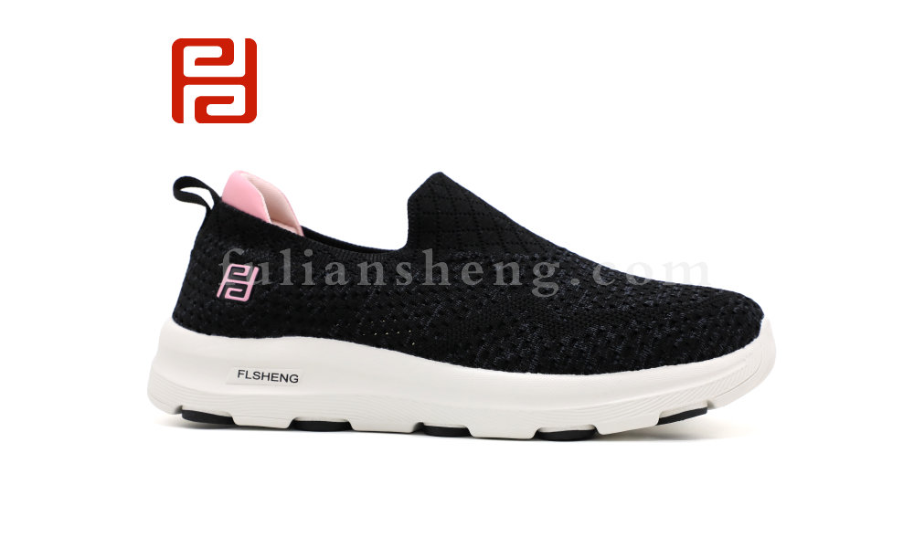 休閑運(yùn)動(dòng)女鞋單鞋高彈飛織面料