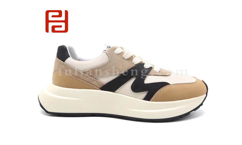 福連升休閑鞋秋季時尚運(yùn)動阿甘鞋拼色復(fù)古女鞋