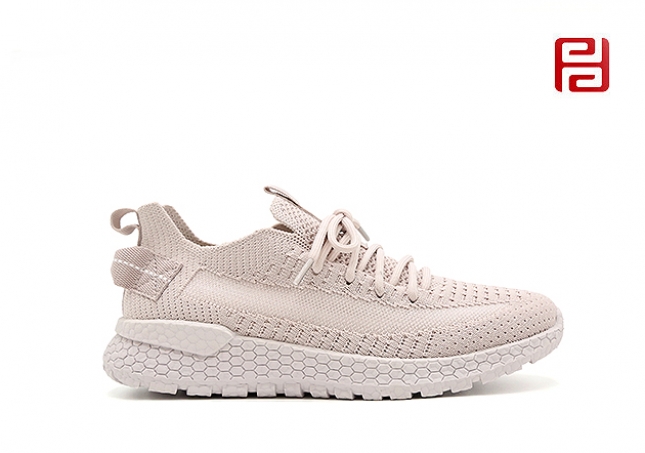 福連升秋季休閑運(yùn)動(dòng)漫步鞋女鞋高彈飛織面料爆米花鞋底