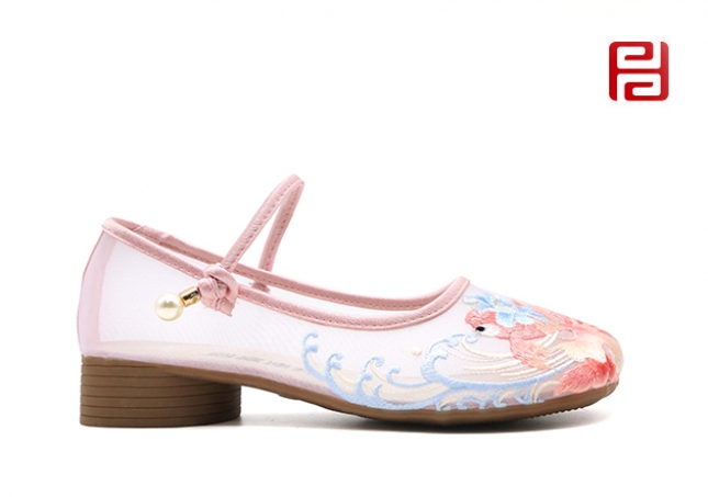 福連升夏季女鞋中國(guó)風(fēng)尚漢唐風(fēng)韻傳統(tǒng)舞蹈鞋